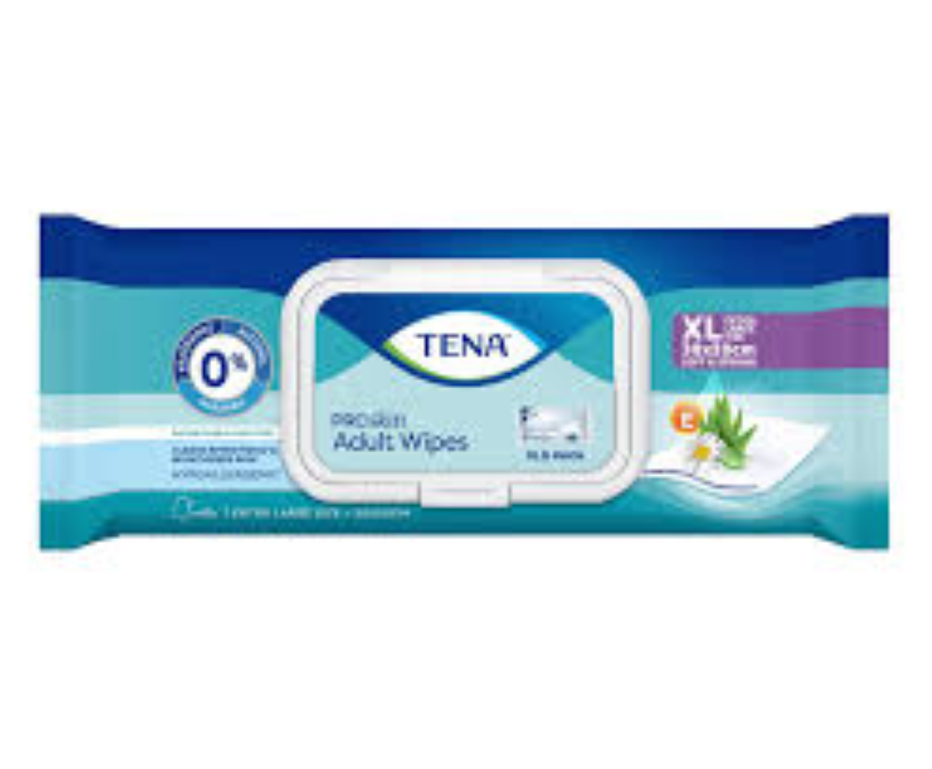 TENA WIPES FLIP TOP PACK 80'S